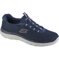 SKECHERS Slip on 'Summits' bleu marine / blanc
