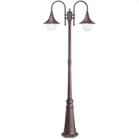 Ideal Lux Lampe d'extérieur Rustic-Country Cima Aluminium Coffee 2 Lights E27