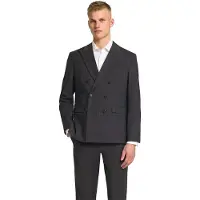 Selected Reg-theo Pinstriped Blazer Gris 50 Homme