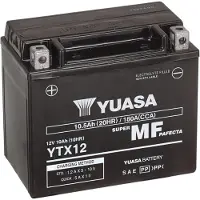 Yuasa Batterie W/C sans entretien activée en usine - YTX12 FA