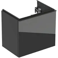Geberit Acanto, armoire inférieure pour lavabos, 1 tiroir et 1 tiroir intérieur, saillie réduite, 592x535x415mm, 503.008.JK.2