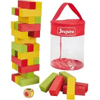 Jeujura Jenga en bois grand 36 pièces