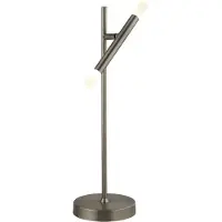 Searchlight Lampe à poser LED Tubes - Nickel satiné
