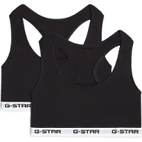 G-Star D29409-01 Racerback Bralette Bra 2 Units Noir M Femme