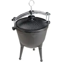 MASTER GRILL Mg629 Gril en fonte Chaudron du chasseur