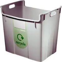 Leitz Poubelle de tri, 40 litres, gris