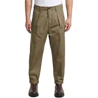 G-Star The Ignaz- Correct Pleated Chino Relaxed - Brun - Hommes