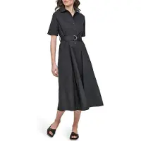 DKNY Dw9500594 Short Sleeve Dress Noir XL Femme