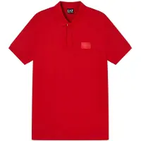 EA7 pour homme. 7M001360_AF13862 Polo Lux Identity rouge (XXL), Casuel, Lin, Manche courte