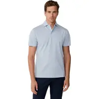 Hackett pour homme. HM5600084 Polo piqué de coupe classique bleu (XL), Casuel, Coton, Manche courte