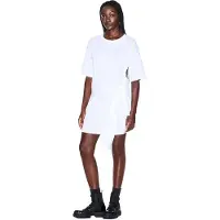 Armani Exchange Xw002085_af10356 Short Sleeve Dress Blanc XS Femme