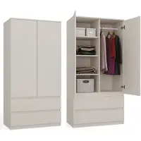 Top E Shop Armoire d'entrée 90 cm TAAVI - cachemire