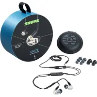 Shure AONIC 215 - Écouteurs intra-auriculaires avec un seul transducteur et un câble de 3,5 mm (transparent)