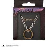 Noble Collection Stainless Steel Iron The Unique Ring Of Power And Pendant 60 Cm Argenté