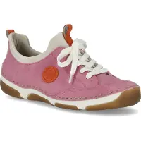 Rieker Baskets basses rose clair / blanc