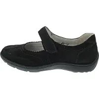 Waldlaufer Chaussure basse 'Komfort Slipper Damen 496302 Henni H-Weite black Echtleder in schwarz' noir