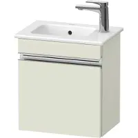 Duravit Sivida bâti-support pour lavabo, charnières à gauche, poignée profilée chromée, 400x287x443mm, pour ME by Starck, SV4642L10HH0000