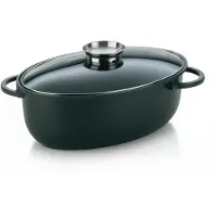 kela Cocotte à braiser en fonte d?aluminium 45cm noir - Line - 15153 - kerros