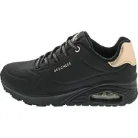 SKECHERS Baskets basses 'Uno' or / noir
