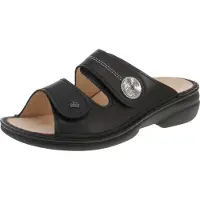 Finn Comfort 02550-014099 Sansibar - Chaussures ouvertes pour femmes - Noir, Taille:42 EU