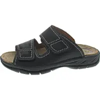 Jomos Chaussures de maison pour hommes , modèle pantoufle, couleur noire, style décontracté