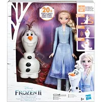 Kolmio Media E5508 Frozen Disney La Reine des neiges II Poupée Elsa et Olaf le magique qui s'illumine