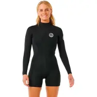 Rip Curl G-bomb 2 Mm Gb Spring Woman Long Sleeve Back Zip Shorty Noir 8 Femme