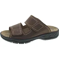 Jomos Tornado : chaussures de maison pour hommes, type pantoufle, couleur marron, pour un usage quotidien