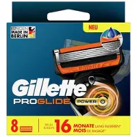 Gillette Proglide Power 8 Lames de rechange originales Lames de rasoir avec bande lubrifiante
