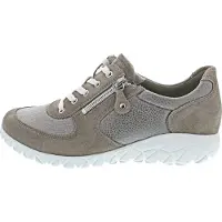Waldlaufer Baskets basses 'Havy Soft' taupe / gris argenté