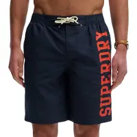Superdry Logo 19 Swimming Shorts Bleu M Homme