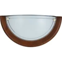 Rabalux Applique semi plafond pour salle de bain E27 chêne Ufo 5407
