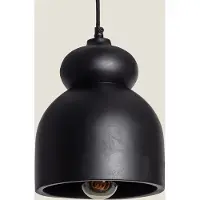 LEDKIA Suspension Bois Vakarai Noir