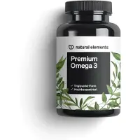 Natural Elements Gélules d'huile de poisson oméga-3 haut de gamme - 120 gélules (pour 4 mois)