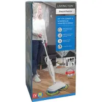 Livington Nettoyeur vapeur Steam Twister - Tête de nettoyage rotative - Réglage de la vapeur en 3 niveaux - Accessoires inclus