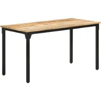 Prolenta Maison Exclusive - Table à manger 140 x 70 x 76 cm en bois de manguier brut