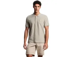 Emporio Armani pour homme. EM000571_AF20428 Polo taupe à chevrons (M), Casuel, Coton, Manche courte
