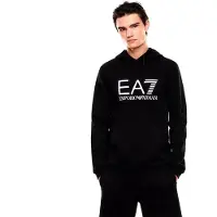 EA7 pour homme. 7M001413_AF22266 Sweatshirt Core Identity noir (XXS), Casuel, Sport, Coton, Sportswear, Multisport, Manche courte