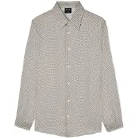 Armani Exchange pour homme. XM002280AF13235F1168 Chemise grise à col italien (XS), Casuel, Viscose, Manche longue