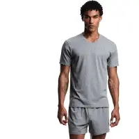 Emporio Armani pour homme. EM000378_AF20672 Style T-shirt gris (S), Casuel, Coton, Manche courte