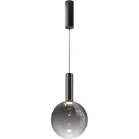 Maytoni Nebula Lampe suspendue Ø25cm noir verre fumée LED 6W lumière chaude