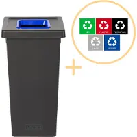 Plafor - Fit Prullenbak 75l – Recyclage – Bleu