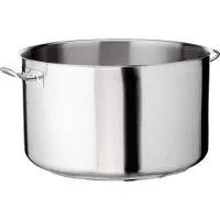 Lacor 8414271003943 High Casserole avec couvercle, 60 cm, acier inoxydable