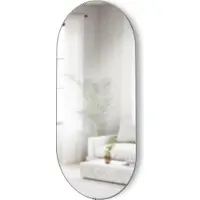 Umbra miroir Hubba Pill, miroir mural, verre, titane, 92 x 45 cm, 1023468-624
