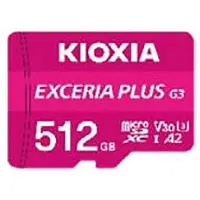 Kioxia Carte mémoire Micro SD Exceria G3 512 Go, rose Rose, taille unique