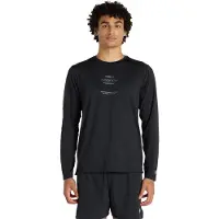 New Balance T-Shirt 'Reflective Poly Long Sleeve T-Shirt' noir
