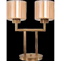 AEA Tischleuchte Tischlampe Lampe Leuchten Modern Gold Lampen Tisch Glas