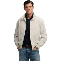 Superdry Classic Harrington Jacket Beige,Blanc M Homme