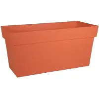 Eda Plastiques Jardinière Muret Toscane 79 X 36 X 39 Cm - Orange Terre Battue -