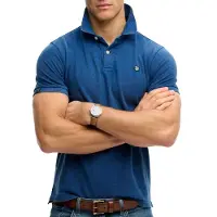 Superdry Vintage Destroy Short Sleeve Polo Bleu 3XL Homme